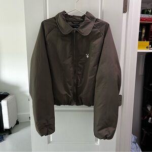 PacSun Playboy Gray Bomber Jacket